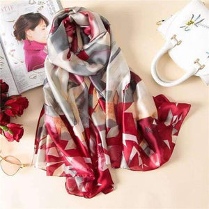 Planet Gates color 39 Luxury brand summer women scarf fashion quality soft silk scarves female shawls Foulard Beach cover-ups wraps silk bandana