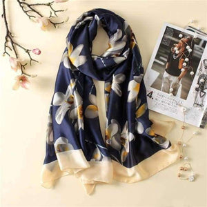 Planet Gates color 44 Luxury brand summer women scarf fashion quality soft silk scarves female shawls Foulard Beach cover-ups wraps silk bandana