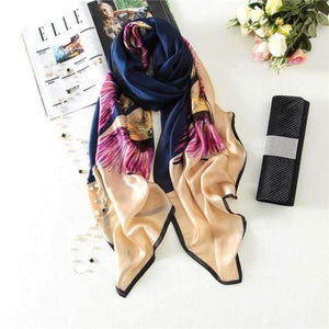Planet Gates color 54 Luxury brand summer women scarf fashion quality soft silk scarves female shawls Foulard Beach cover-ups wraps silk bandana