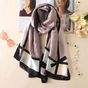 Planet Gates color 57 Luxury brand summer women scarf fashion quality soft silk scarves female shawls Foulard Beach cover-ups wraps silk bandana