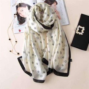 Planet Gates color 58 Luxury brand summer women scarf fashion quality soft silk scarves female shawls Foulard Beach cover-ups wraps silk bandana
