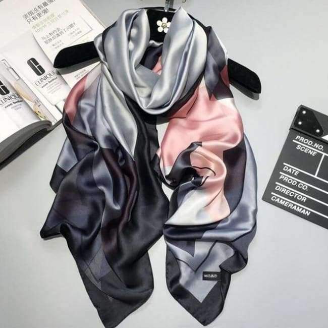 Planet Gates color 6 Luxury brand summer women scarf fashion quality soft silk scarves female shawls Foulard Beach cover-ups wraps silk bandana