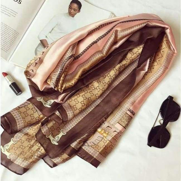 Planet Gates color 61 Luxury brand summer women scarf fashion quality soft silk scarves female shawls Foulard Beach cover-ups wraps silk bandana