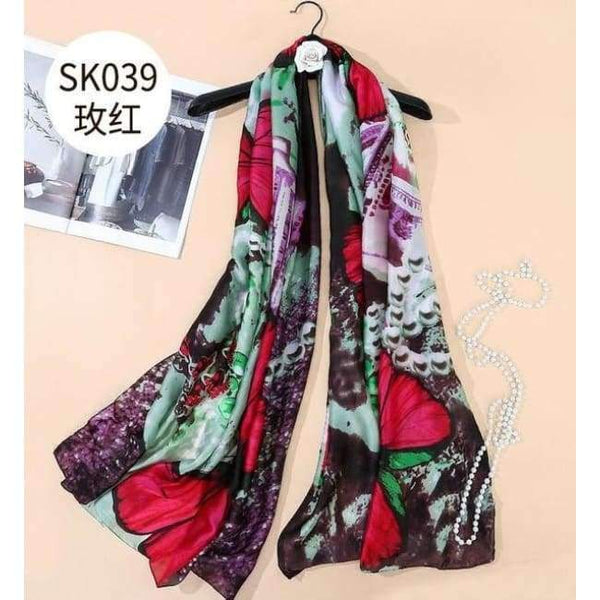Planet Gates color 64 Luxury brand summer women scarf fashion quality soft silk scarves female shawls Foulard Beach cover-ups wraps silk bandana