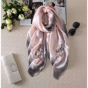 Planet Gates color 7 Luxury brand summer women scarf fashion quality soft silk scarves female shawls Foulard Beach cover-ups wraps silk bandana