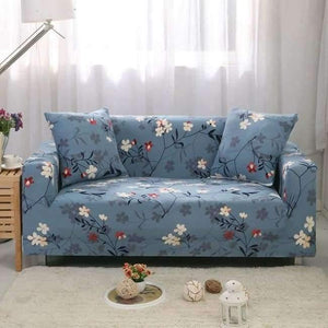 Planet Gates Color 8 / 3seater 190-230cm Leaves Printing Anti-dust Sofa Cover High Elastic Stretch Tight Wrap Furniture Protector Towel 1/2/3/4-Seater Home Textile