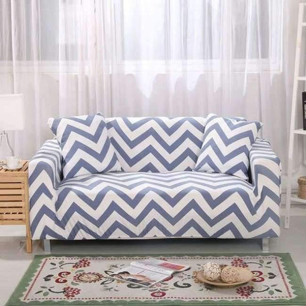 Planet Gates Color 9 / 3seater 190-230cm Leaves Printing Anti-dust Sofa Cover High Elastic Stretch Tight Wrap Furniture Protector Towel 1/2/3/4-Seater Home Textile