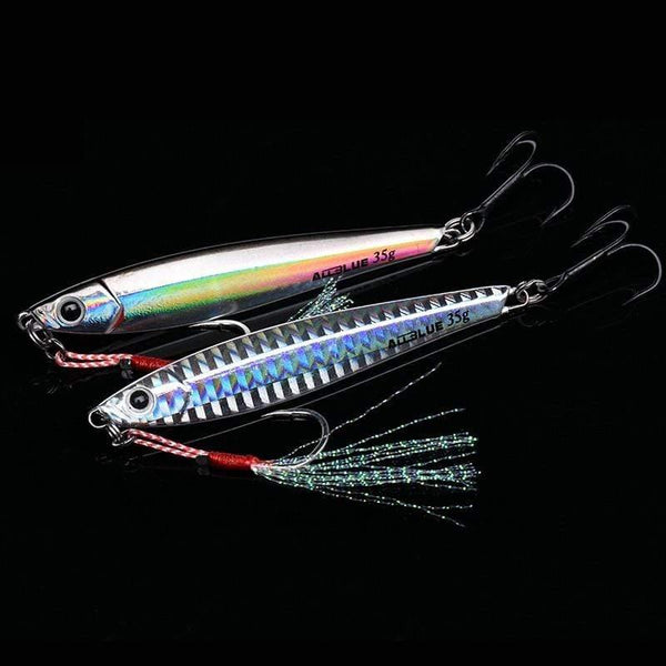 Planet Gates Color A Metal Jigging Spoon 35g 3D Print Laser Artificial Bait Shore Fishing Casting Jig Lure Super Hard Lead Fish Fishing Lures