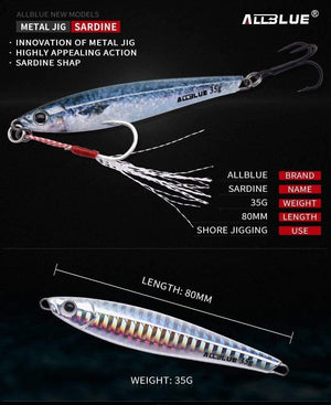 Planet Gates Color A Metal Jigging Spoon 35g 3D Print Laser Artificial Bait Shore Fishing Casting Jig Lure Super Hard Lead Fish Fishing Lures