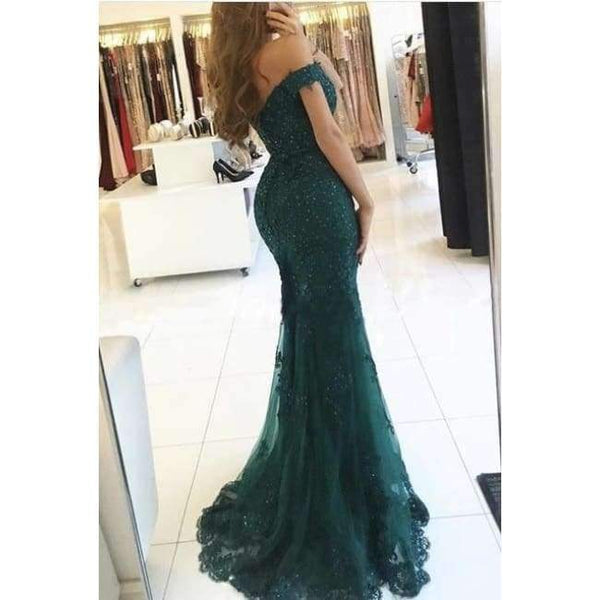 Planet Gates color as picture 1 / 6 Long Dress Mermaid Evening Dress 2018 Lace Robe De Soiree longue Formal Dress abiye gece elbisesi