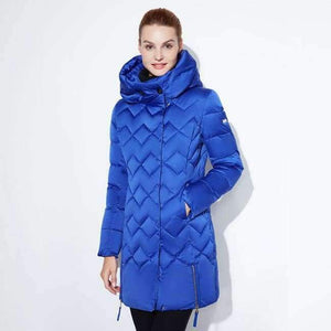 Planet Gates color blue / S Winter jacket women Thin short parka Hood coats luxury outerwear Argyle jacket female over solid winter coats 2018