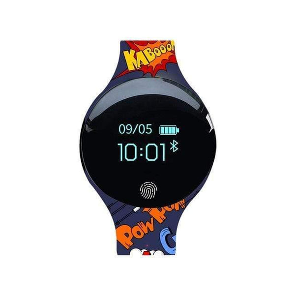Planet Gates color blue Smart Watch Kids 3D Touch Screen Digital Led Sport Watch Silicone Child Wrist Clock Relogio Masculino