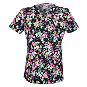 Planet Gates Color3 / S Women Nurse Uniform Medical Clothing Tops Cartoon Doctor Veterinary Dentist Scrub Cotton Hospital Lab Clinic Wear Women T-shirt