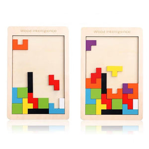 Planet Gates Colorful 3D Puzzle Wooden Toys High Quality Tangram Math Toys Jigsaw Game Children Preschool Imagination Educational Toy