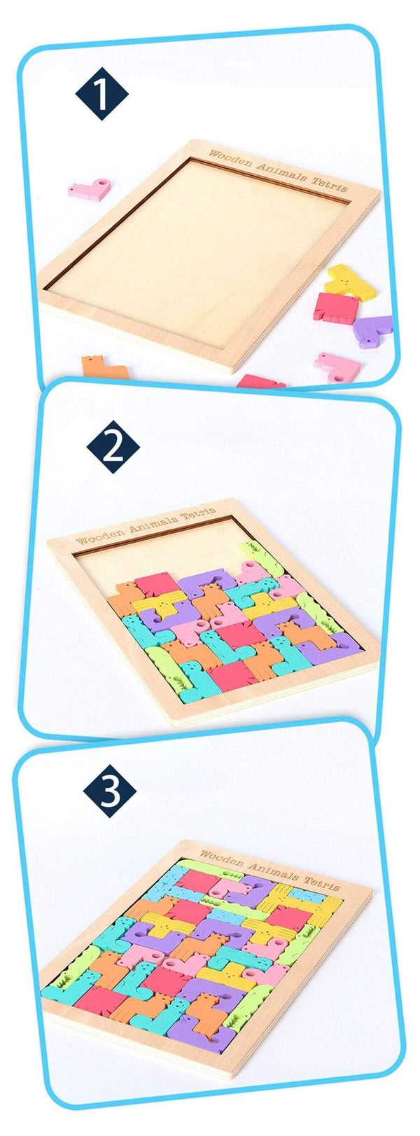 Planet Gates Colorful 3D Puzzle Wooden Toys High Quality Tangram Math Toys Jigsaw Game Children Preschool Imagination Educational Toy