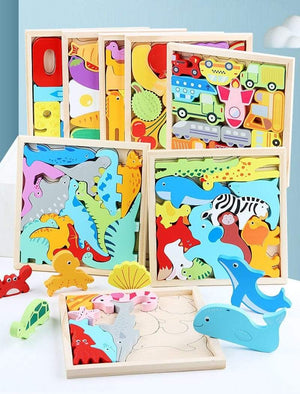 Planet Gates Colorful 3D Puzzle Wooden Toys High Quality Tangram Math Toys Jigsaw Game Children Preschool Imagination Educational Toy