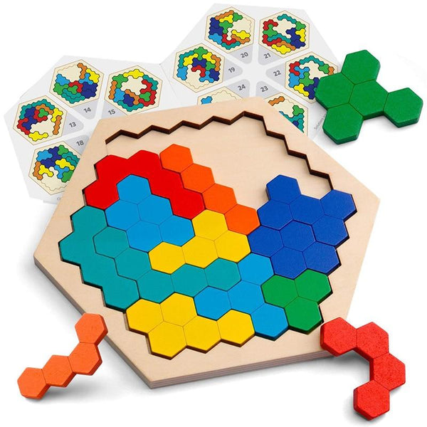 Planet Gates Colorful 3D Puzzle Wooden Toys High Quality Tangram Math Toys Jigsaw Game Children Preschool Imagination Educational Toy