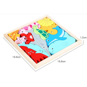 Planet Gates Colorful 3D Puzzle Wooden Toys High Quality Tangram Math Toys Jigsaw Game Children Preschool Imagination Educational Toy