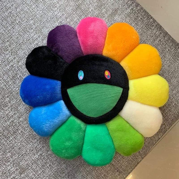 40cm-60cm Sunflower Pillow Soft Flower Stuffed Doll Kawaii Kaikai Kiki Colorful Plush Toy Cushion Gift Sunflower Cushion