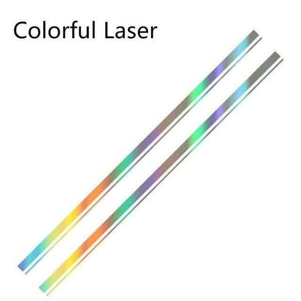 Planet Gates Colorful Laser Car Side Stripes Stickers Vinyl Film Auto Decoration Decals For Volkswagen Cross Up GT Styling Automobile Car Tuning Accessories