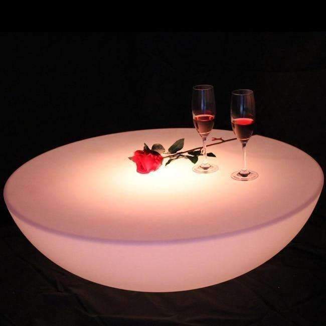Planet Gates Colorful outdoor bar table set led plastic furniture battery round table SK-LF17 (D60*H20cm) Free Shipping