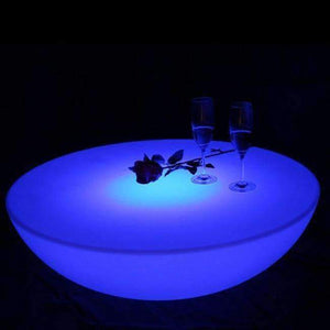 Planet Gates Colorful outdoor bar table set led plastic furniture battery round table SK-LF17 (D60*H20cm) Free Shipping