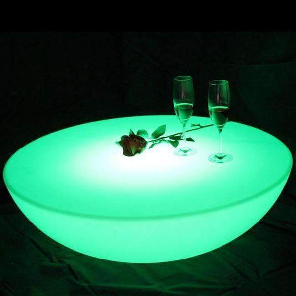 Colorful Outdoor Bar Table Set Led Plastic Furniture Battery Round Table Sk-Lf17 (D60*h20Cm) Free Shipping