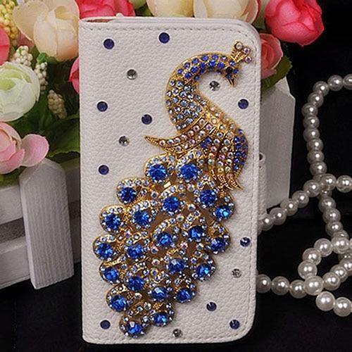 Planet Gates Colorful Peacock / For iPhone 6S Plus Diamond Crystal Peacock Leather Flip Wallet Phone Case Rhinestone Cover For Samsung Galaxy S7 edge Iphone 7 6 6S Plus 5S