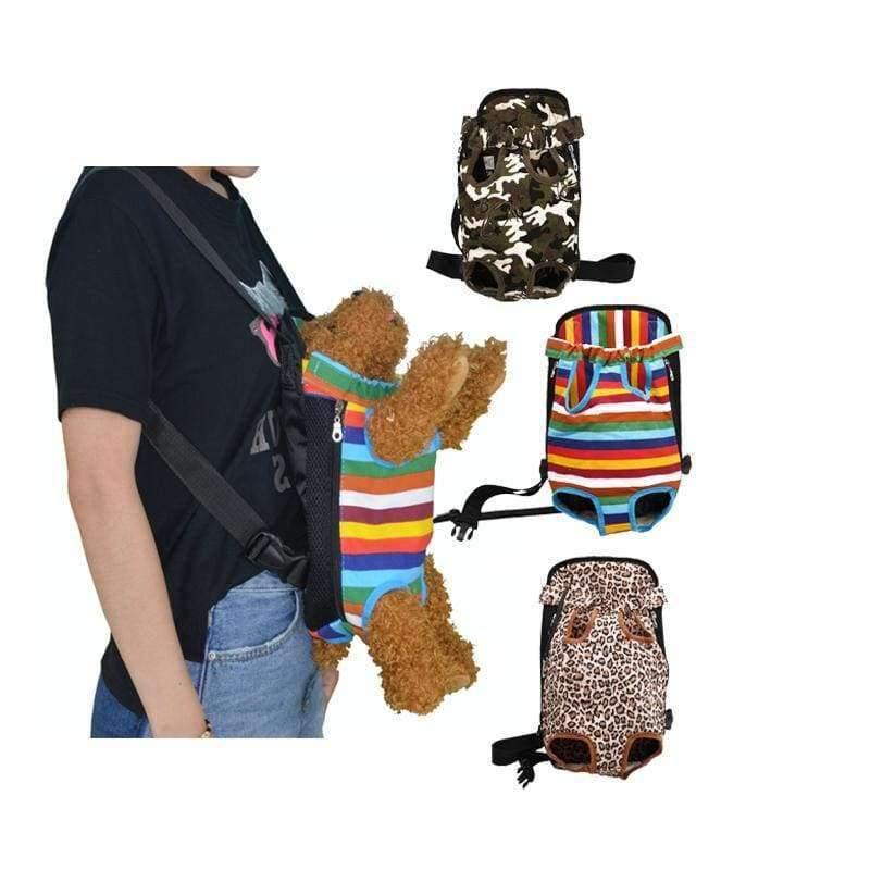 Planet Gates Colorful Strip / S Pets Chest Backpack Legs Out Breathable Small Dog Carrier Bag Walking Travel Puppy Front Chest Carry Bag For Pets Big Cat ZNP13
