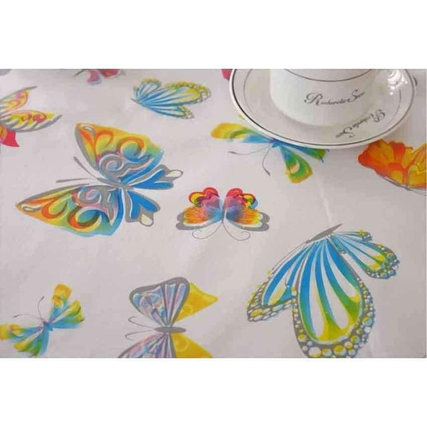 Planet Gates colorful strips / 137x137cm PVC TableCloth Waterproof Rectangular Plastic Picnic Cloth for Tea Table Home Textile Fashion Love Festive Red MJ033