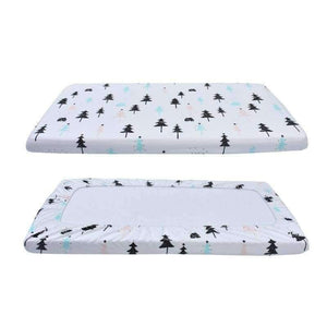Planet Gates Colorful Trees Baby Crib Bedding Set Fitted Soft Woven Cotton Sheet  with Unisex Design for Babies Crib Sheets Great gift for Baby