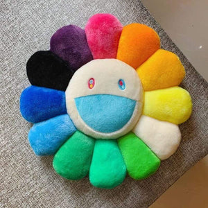 40cm-60cm Sunflower Pillow Soft Flower Stuffed Doll Kawaii Kaikai Kiki Colorful Plush Toy Cushion Gift Sunflower Cushion