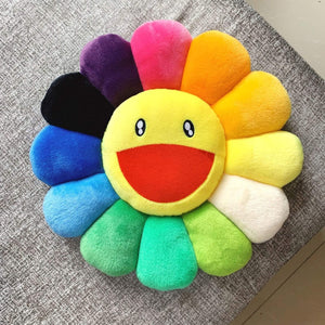 40cm-60cm Sunflower Pillow Soft Flower Stuffed Doll Kawaii Kaikai Kiki Colorful Plush Toy Cushion Gift Sunflower Cushion