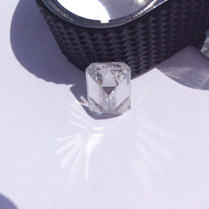 Planet Gates Colorless 1.2CT 7*5mm Moissanite Emerald Cut VVS1 Moissanite Loose Gemstone Lab Grown Diamond Pass Diamond Tester