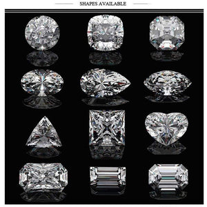 Planet Gates Colorless 1.2CT 7*5mm Moissanite Emerald Cut VVS1 Moissanite Loose Gemstone Lab Grown Diamond Pass Diamond Tester