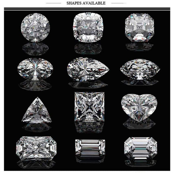 Planet Gates Colorless 1.2CT 7*5mm Moissanite Emerald Cut VVS1 Moissanite Loose Gemstone Lab Grown Diamond Pass Diamond Tester