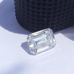Planet Gates Colorless 1.2CT 7*5mm Moissanite Emerald Cut VVS1 Moissanite Loose Gemstone Lab Grown Diamond Pass Diamond Tester
