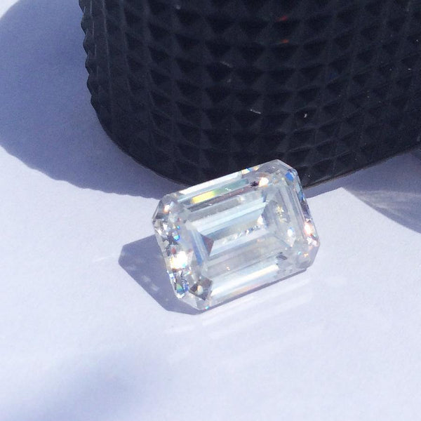 Planet Gates Colorless 1.2CT 7*5mm Moissanite Emerald Cut VVS1 Moissanite Loose Gemstone Lab Grown Diamond Pass Diamond Tester