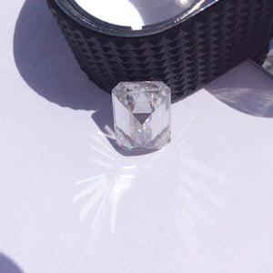 Planet Gates Colorless 1.2CT 7*5mm Moissanite Emerald Cut VVS1 Moissanite Loose Gemstone Lab Grown Diamond Pass Diamond Tester