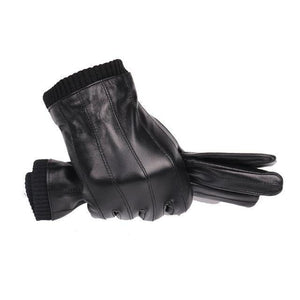 Planet Gates colour1 / M suit plam20-21.5cm Leather gloves for men winter fashion gloves made of Italian imported sheepskin can play touch screen elastic wrist