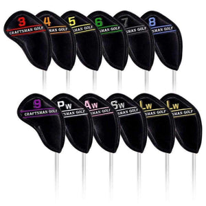 Planet Gates colourful Golf Iron Headcover colourful number PU Leather 12PCS(3~9,A,P,S,L,L)