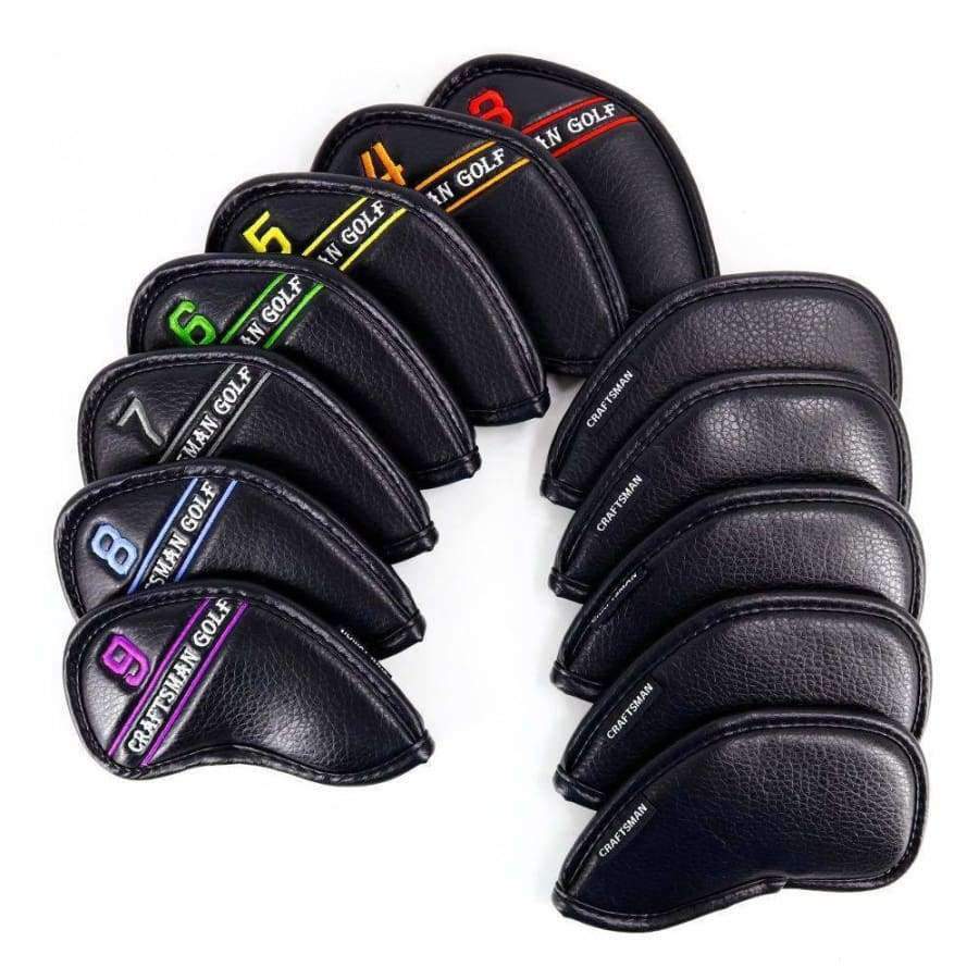 Planet Gates colourful Golf Iron Headcover colourful number PU Leather 12PCS(3~9,A,P,S,L,L)