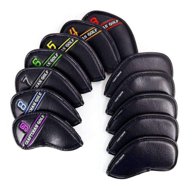 Planet Gates colourful Golf Iron Headcover colourful number PU Leather 12PCS(3~9,A,P,S,L,L)