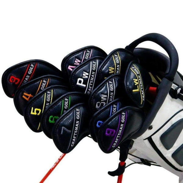Planet Gates colourful Golf Iron Headcover colourful number PU Leather 12PCS(3~9,A,P,S,L,L)