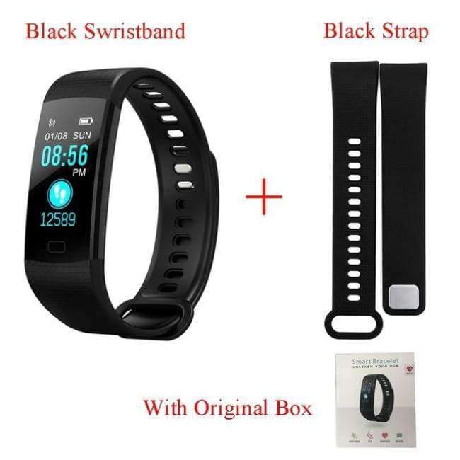 Planet Gates Purple Color Smart Band Heart Rate Tracker Fitness Tracker Y5 Smartband Smart Bracelet Waterproof Smart Wristband Smart Watch Men