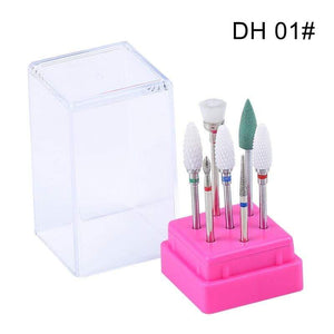 Planet Gates Combined Milling Cutters Set For Manicure , Ceramic Nail Drill Bits Kit Electric Removing Gel Polishing Tools