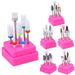 Planet Gates Combined Milling Cutters Set For Manicure , Ceramic Nail Drill Bits Kit Electric Removing Gel Polishing Tools