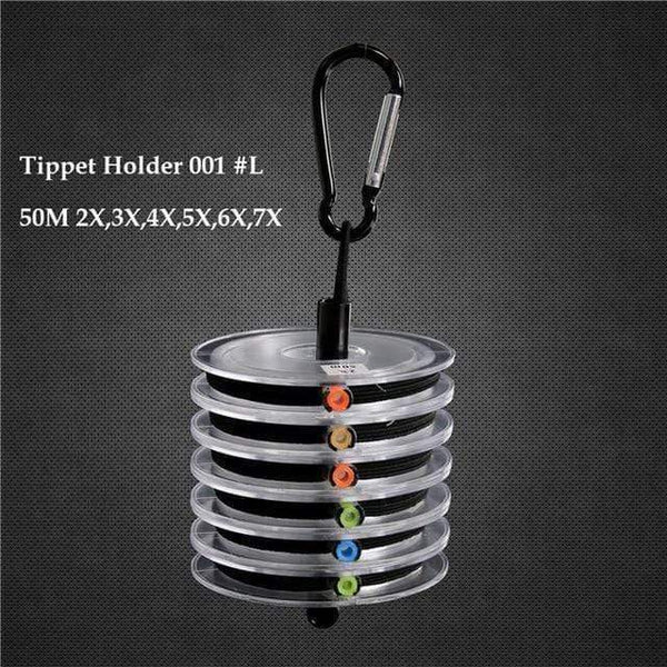 Planet Gates Combo 3 Tippet Line (2x,3x,4x,5x,6x,7x) Clear Fly Fishing Tippet Line with Tippet Holder & Spool Tender