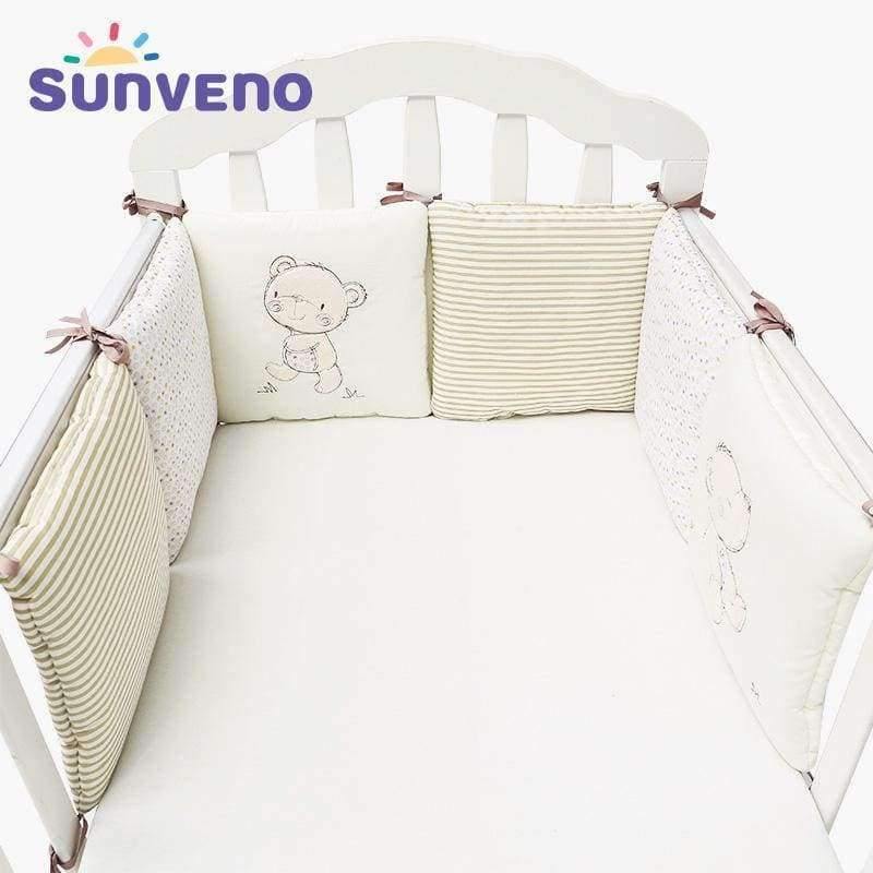 Planet Gates Comfortable Baby Bed Bumper Cartoon Bumpers For Baby Bed Crib Cotton Infant Bumper 6pcs/Set Bedding set