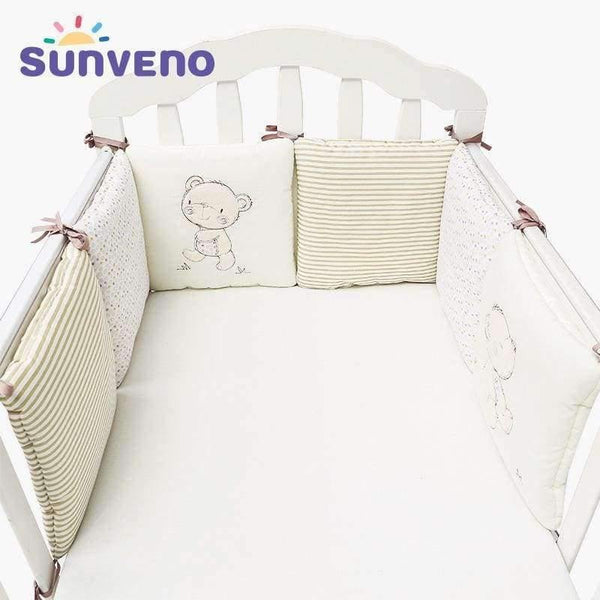 Planet Gates Comfortable Baby Bed Bumper Cartoon Bumpers For Baby Bed Crib Cotton Infant Bumper 6pcs/Set Bedding set